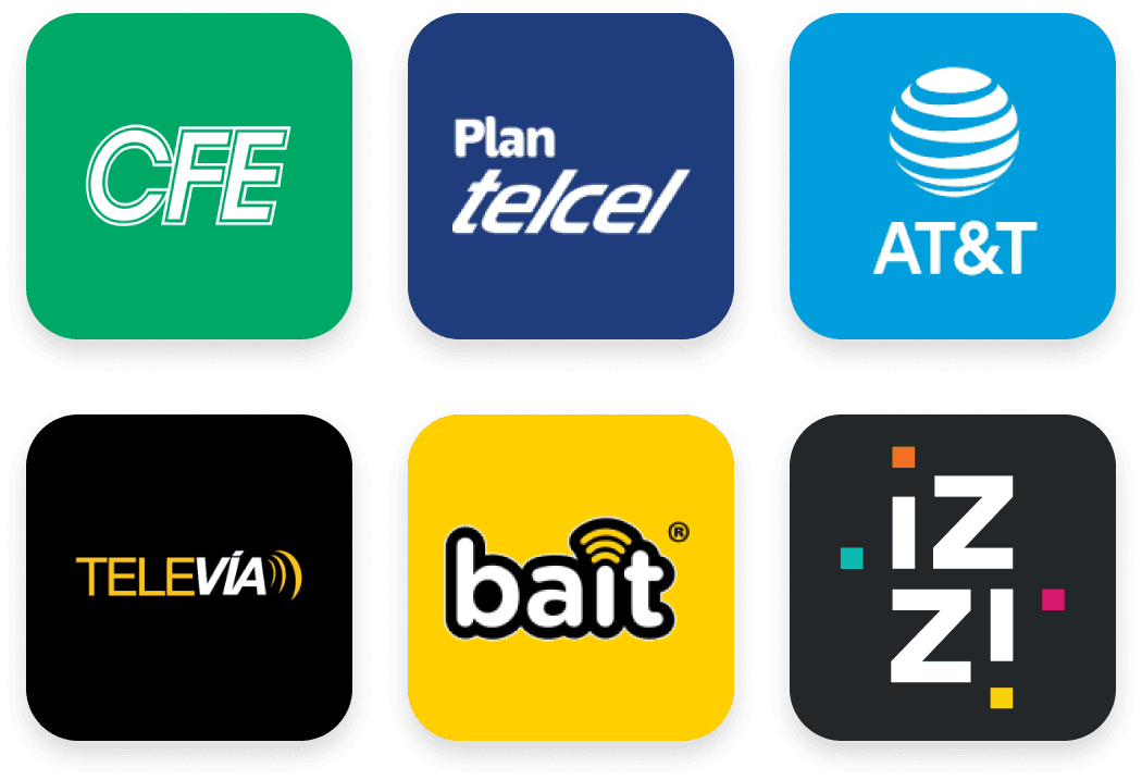 Pantalla de la app Nelo mostrando el pago de servicios y recargas