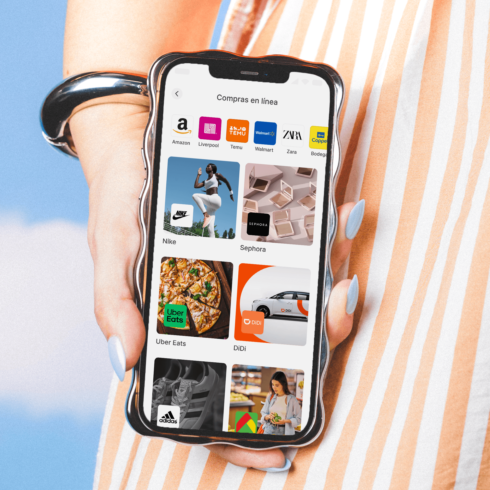 Compra en tus tiendas favoritas con Nelo